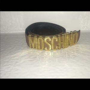 Authentic tan Moschino belt